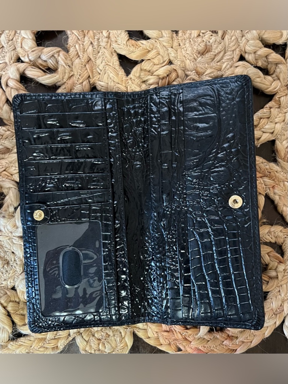 Brahmin Ezra Black Melbourne Tote with Matching Wallet - Picture 7 of 14